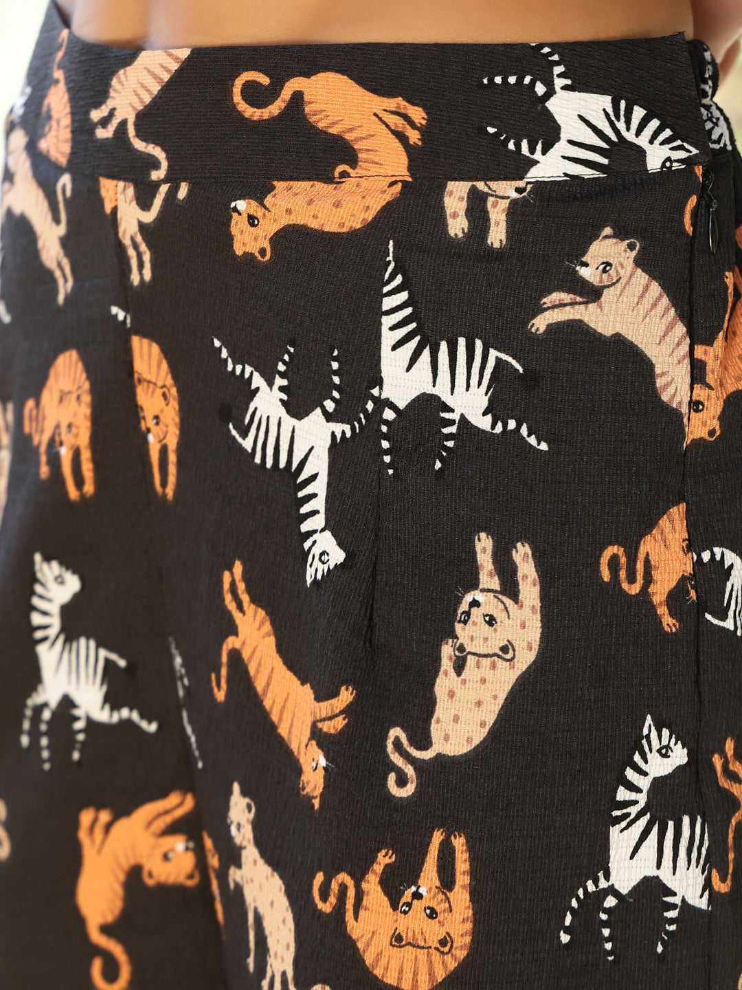 Exotic Safari Print Cotton Textured Co-Ords Set For Women