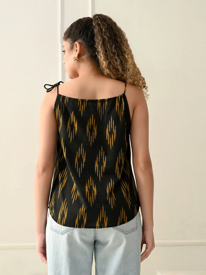 Mustard Glow Ikat Top