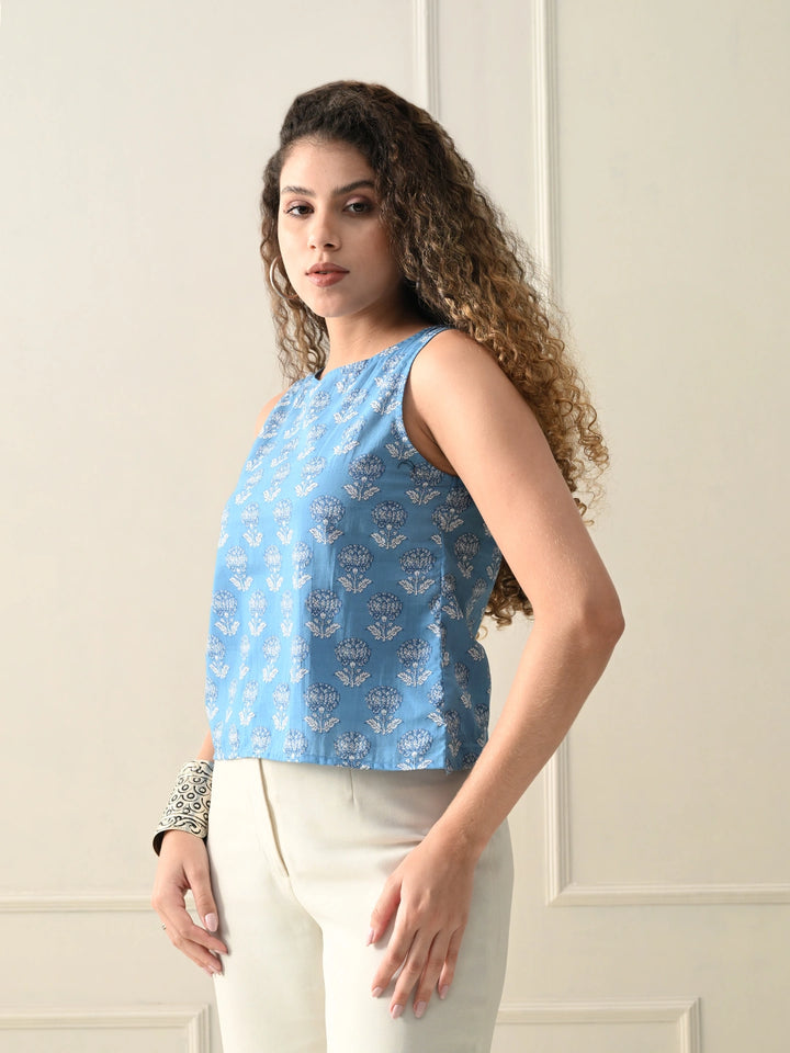 Soft Floral Bloom top