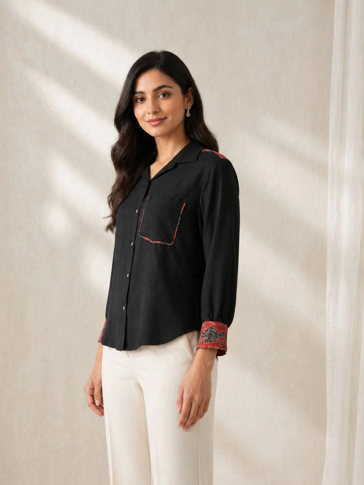 Chhaya Black Shirt