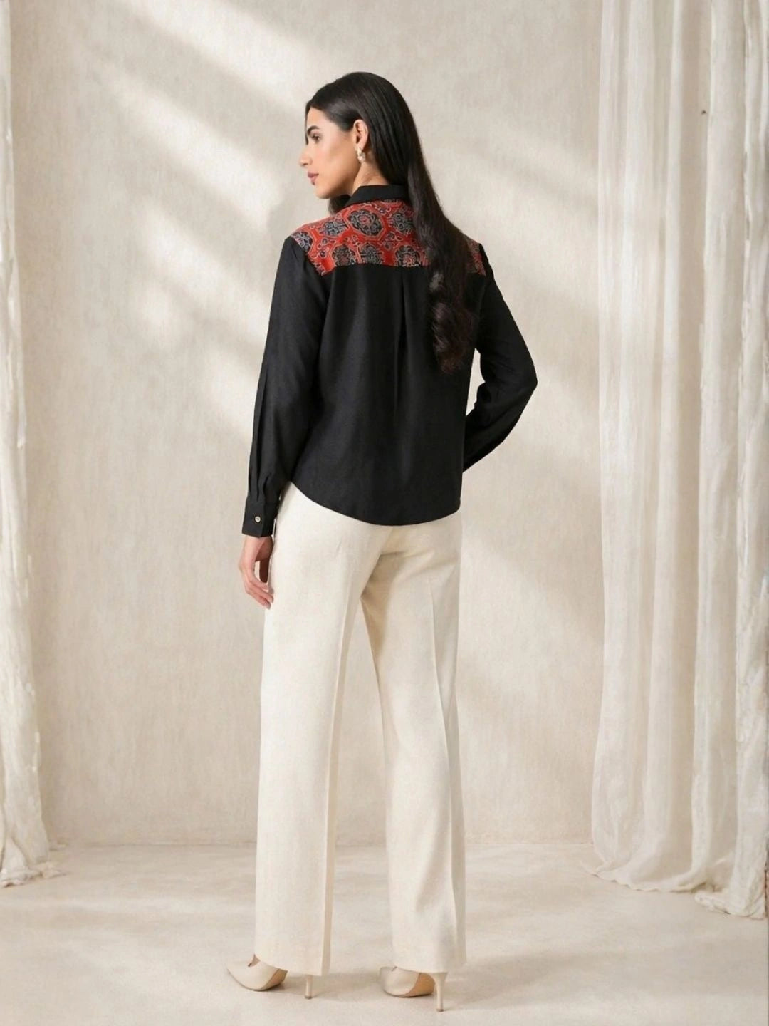 Chhaya Black Shirt