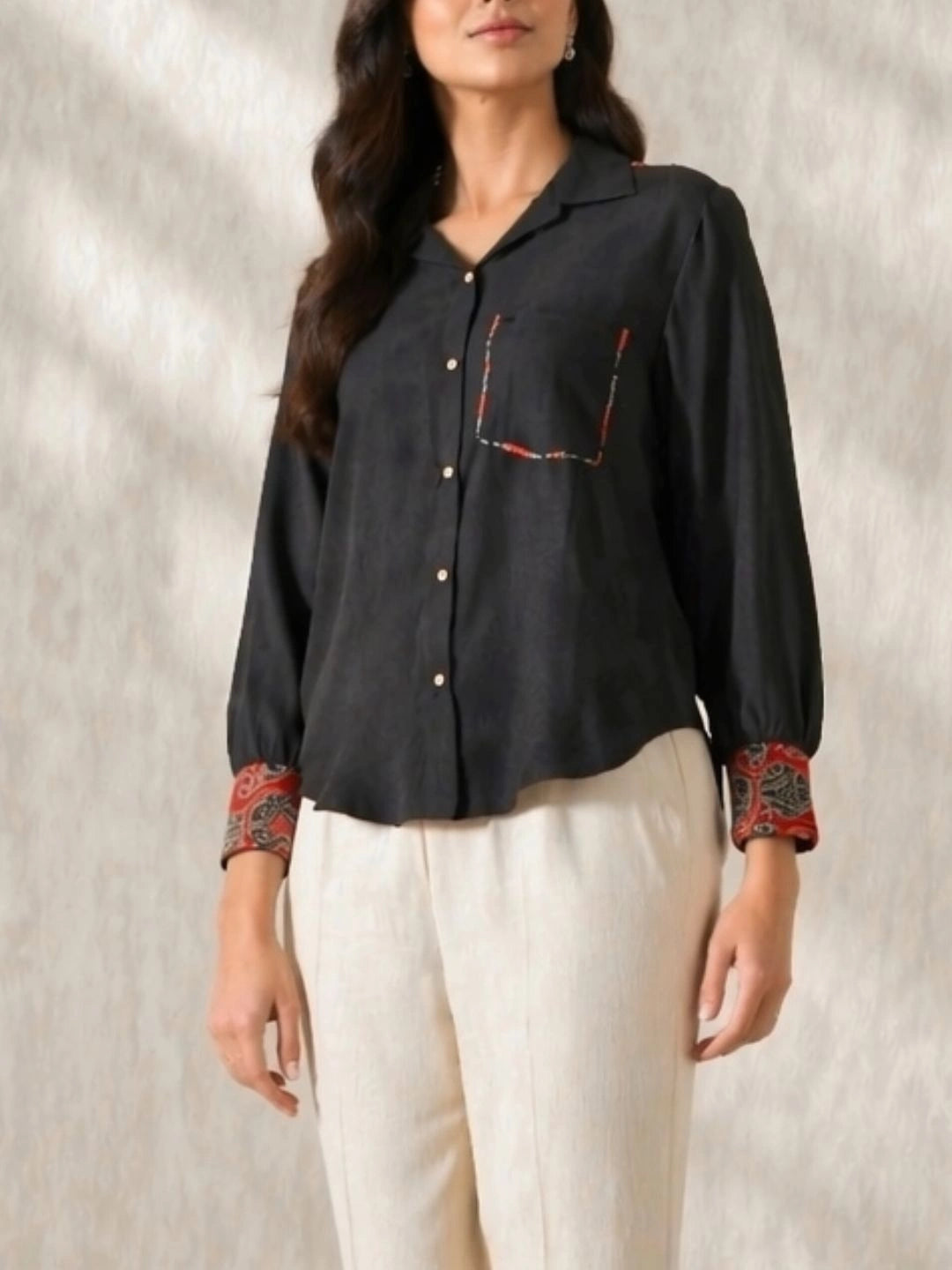 Chhaya Black Shirt