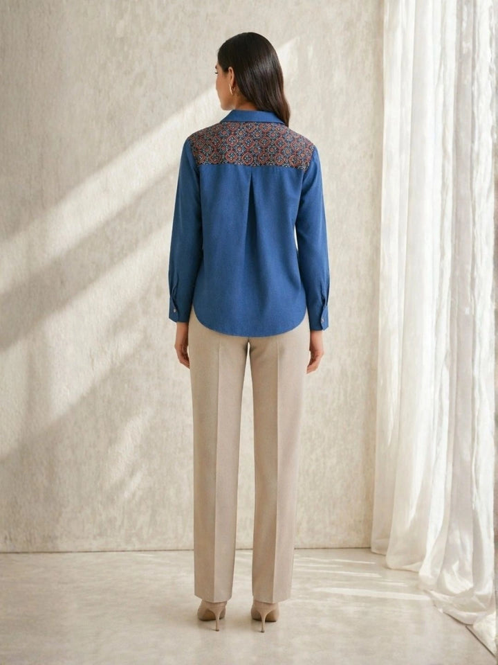 Mehr Blue Chitra Shirt