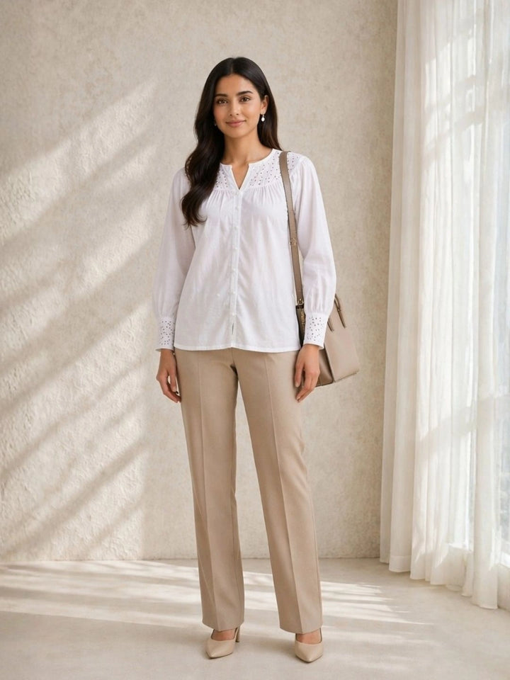 Safed Sitara Kurti