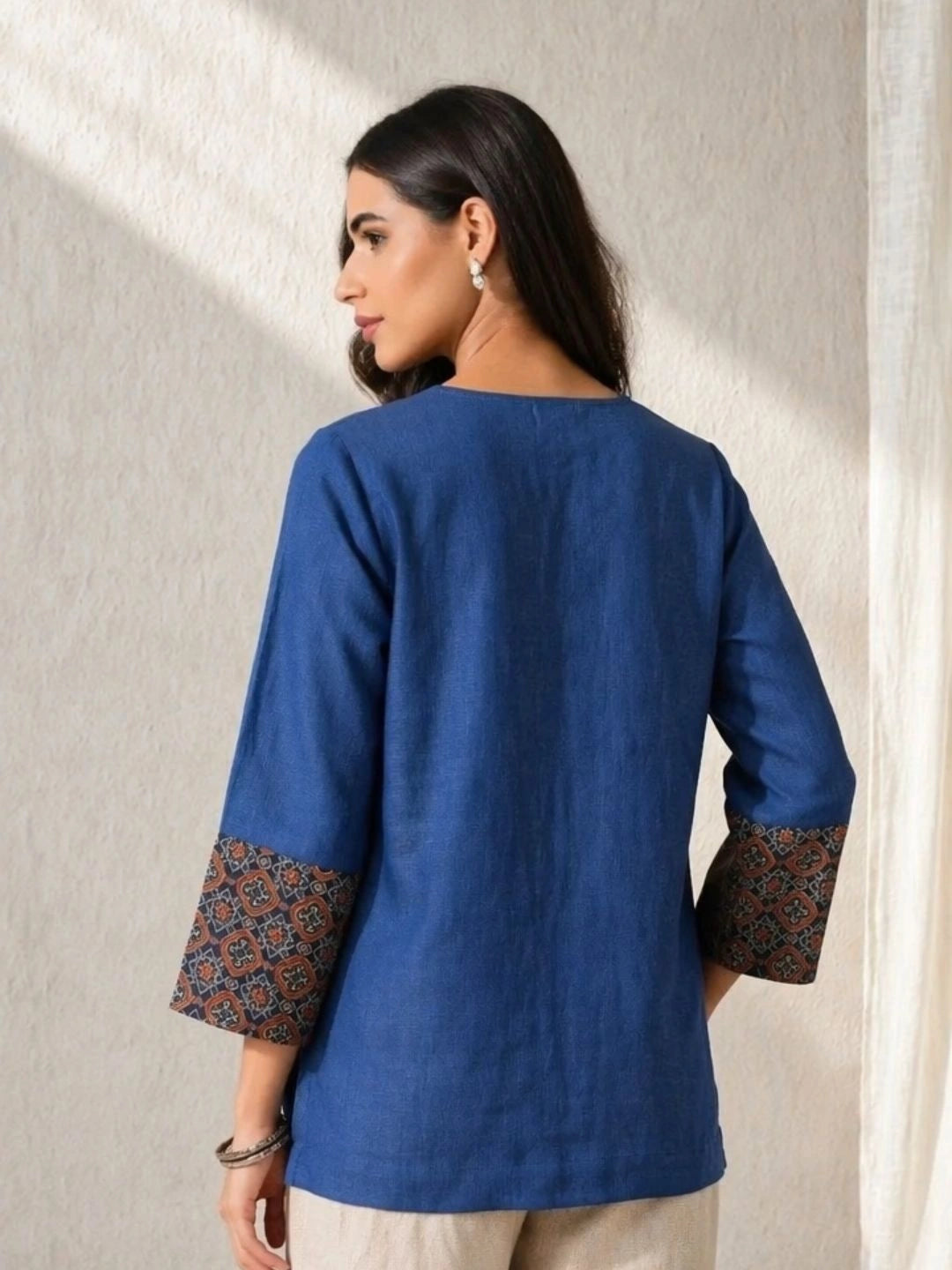 Ajrakh Noor Kurti