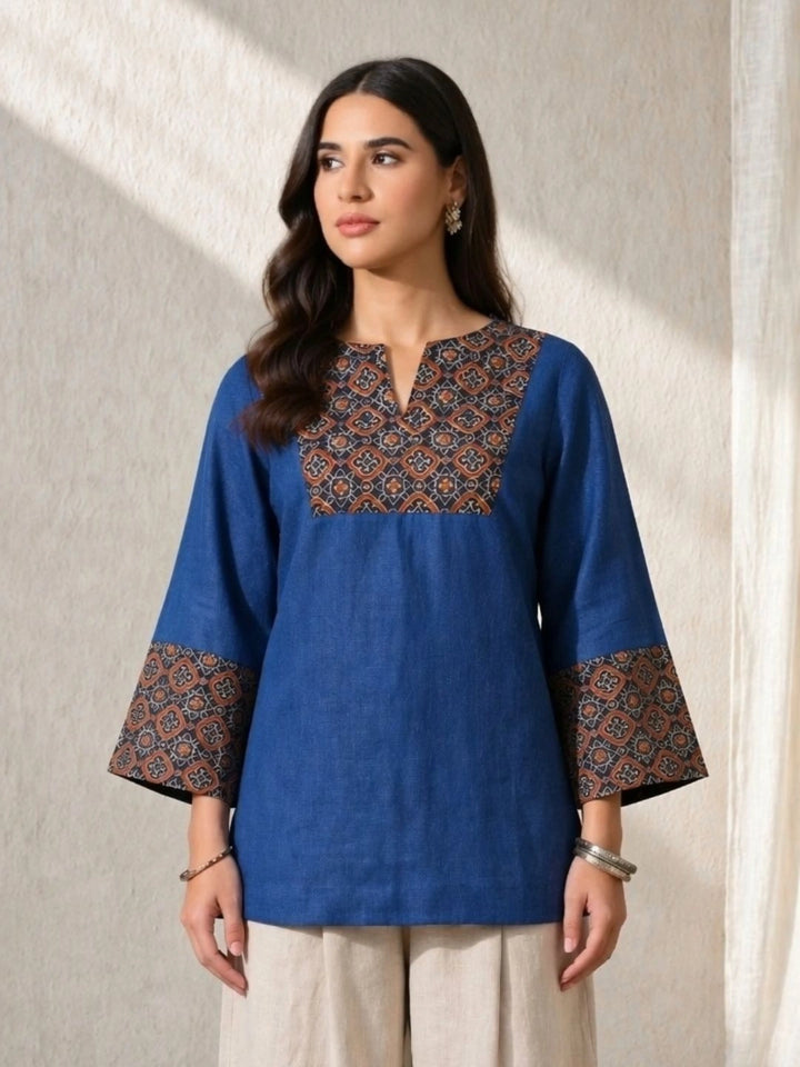 Ajrakh Noor Kurti