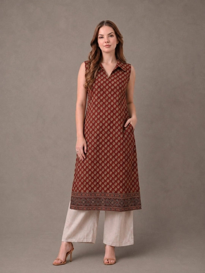 Mahira Red Kurta