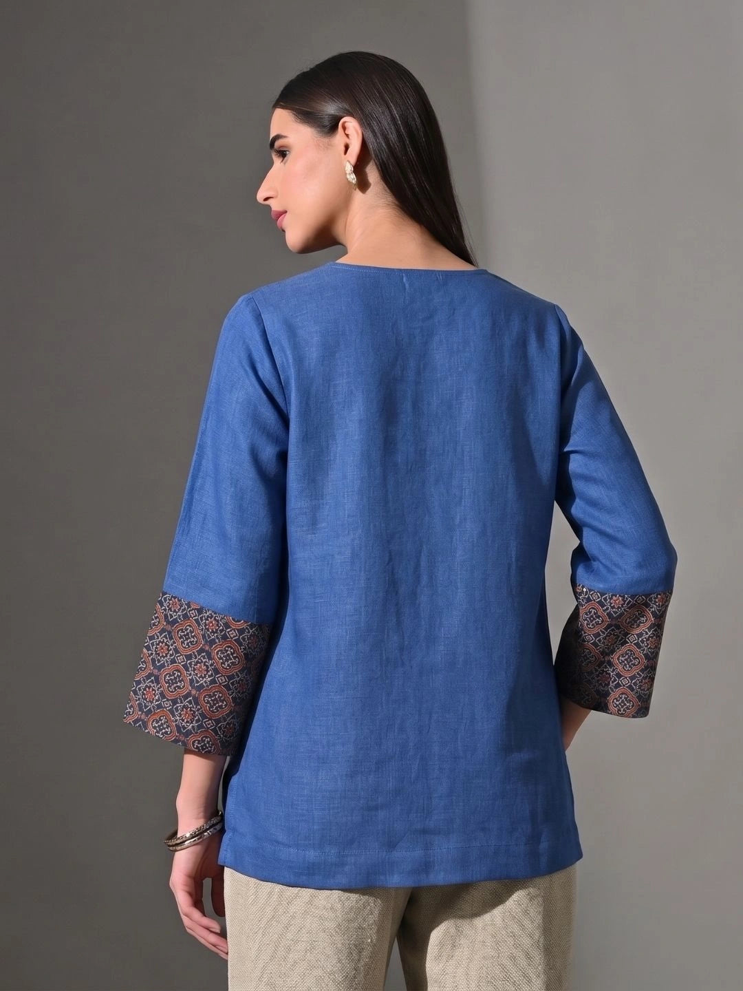 Ajrakh Noor Kurti
