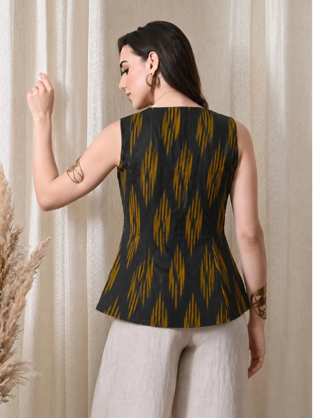 Amber Ikat  Top