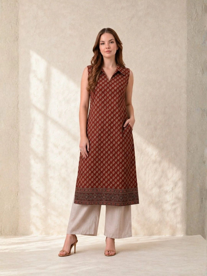 Mahira Red Kurta
