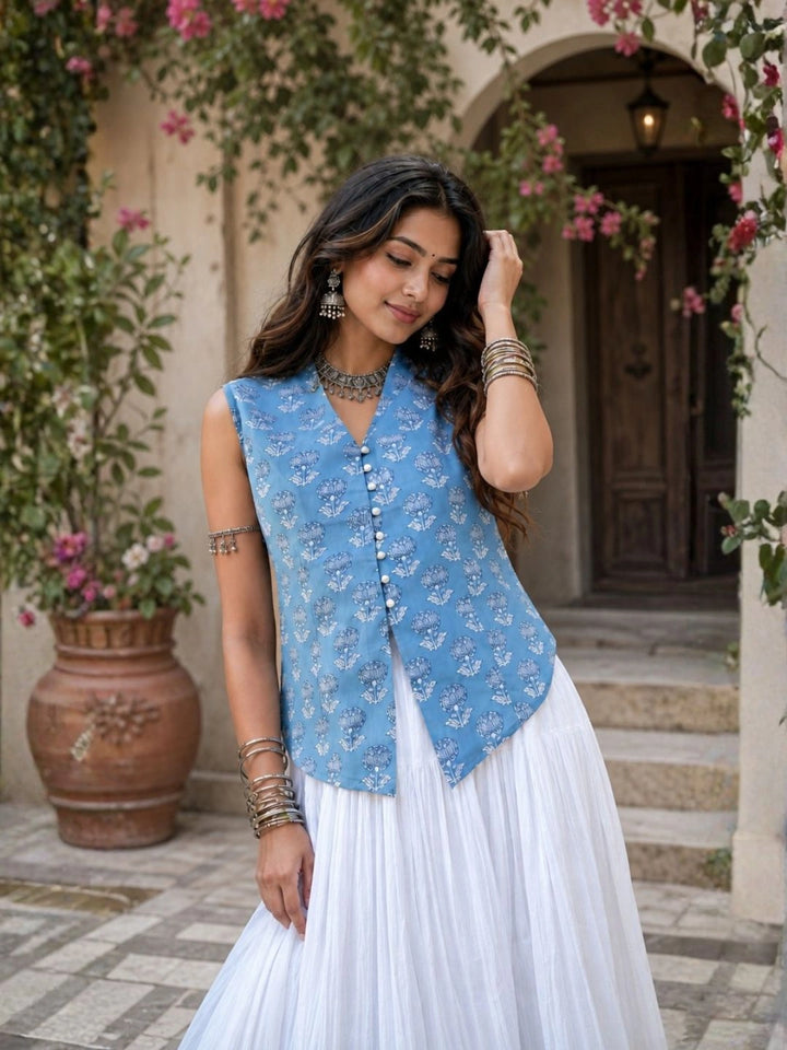 Sky blue Aura Vest