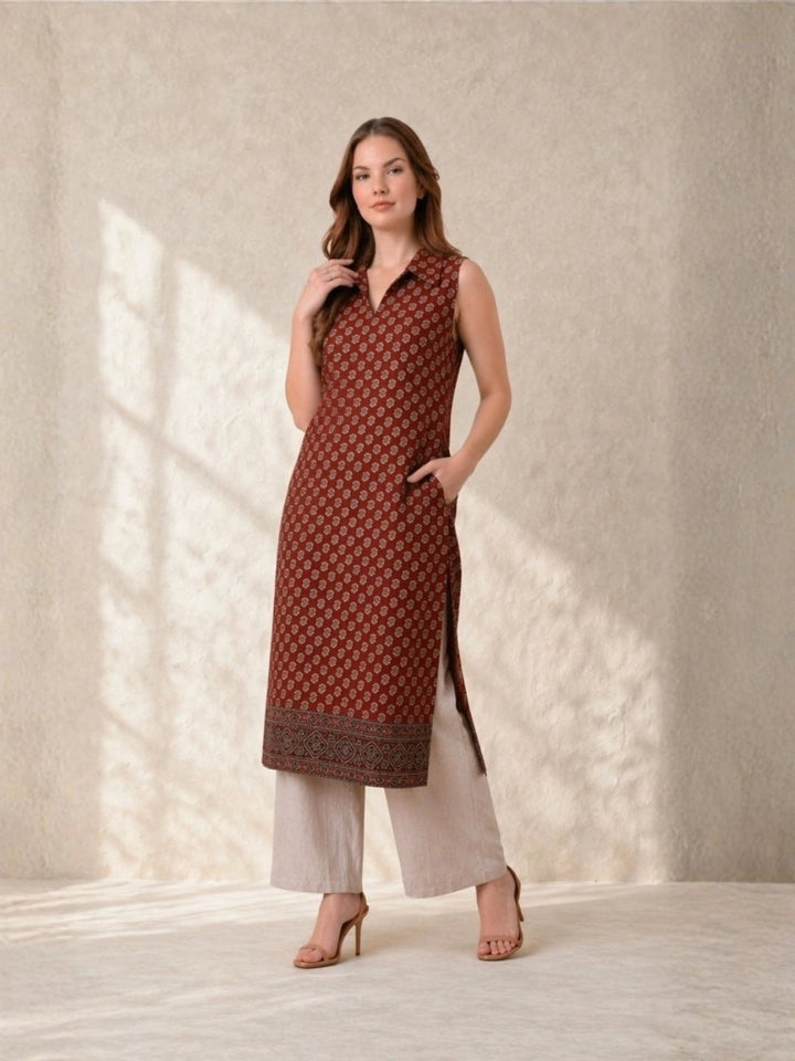 Mahira Red Kurta