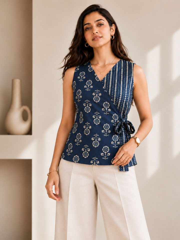 Anika wrap tunic