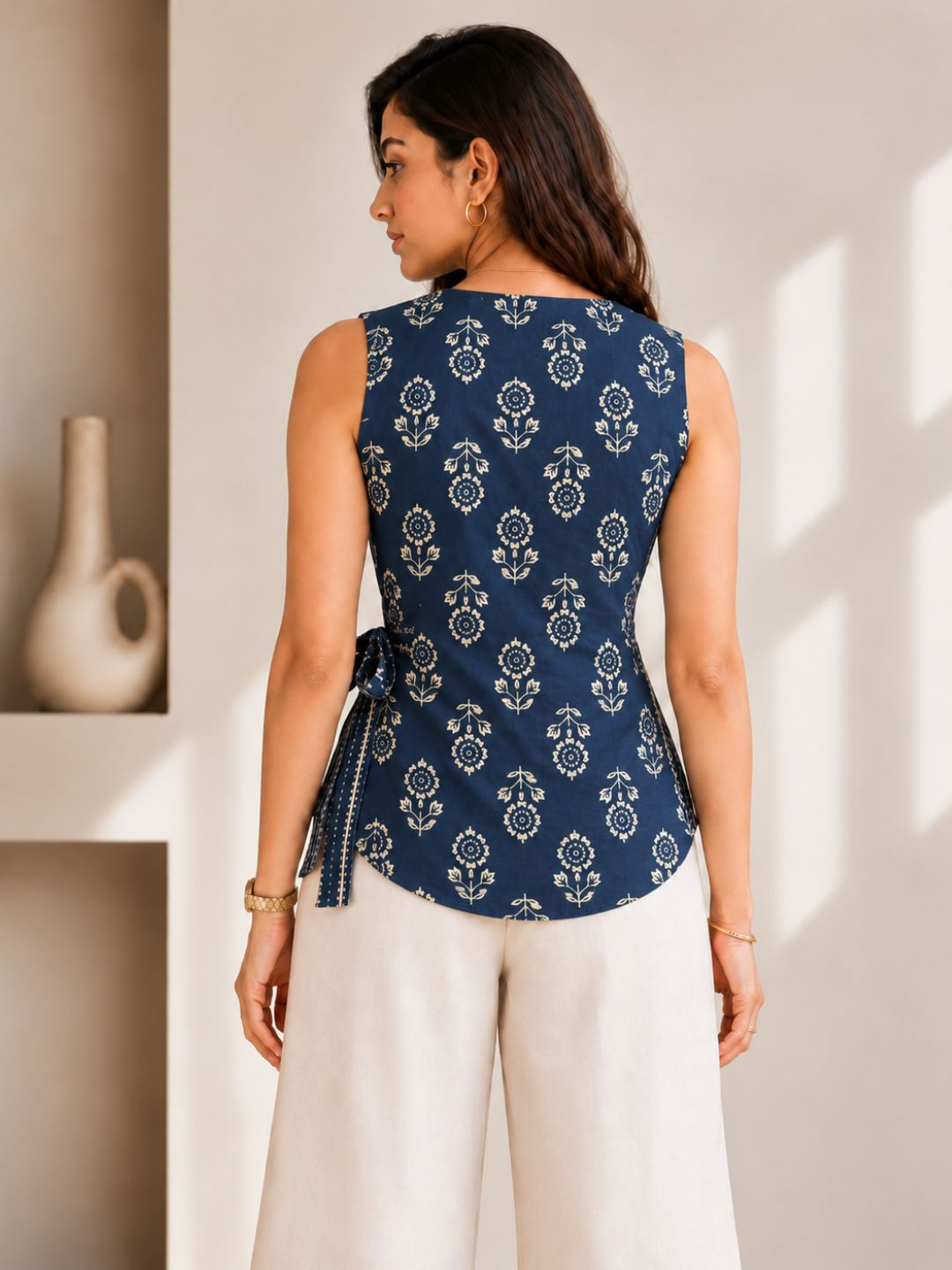 Anika wrap tunic
