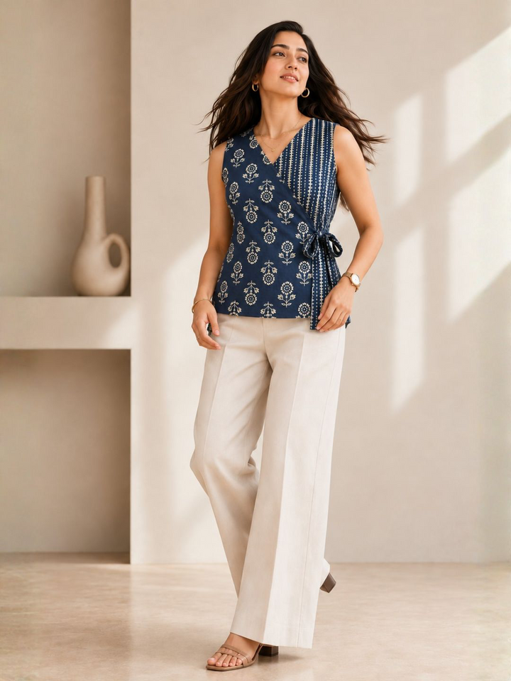 Anika wrap tunic