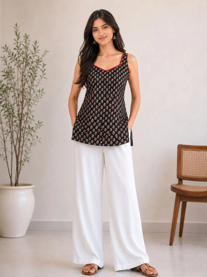 Vibha Black Top