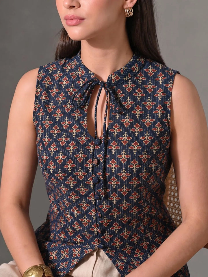 Saira  Neck-Tie Vest
