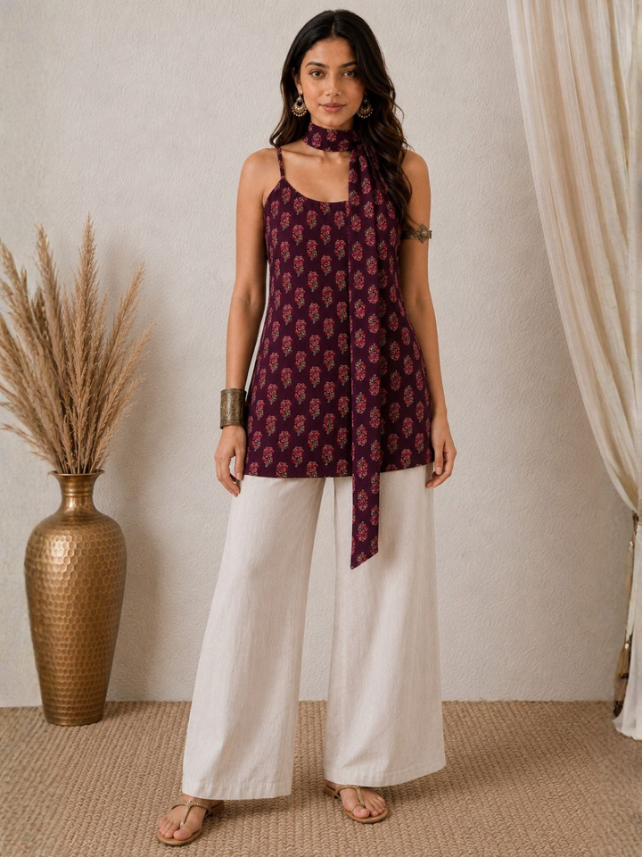 Ellie floral scarf set