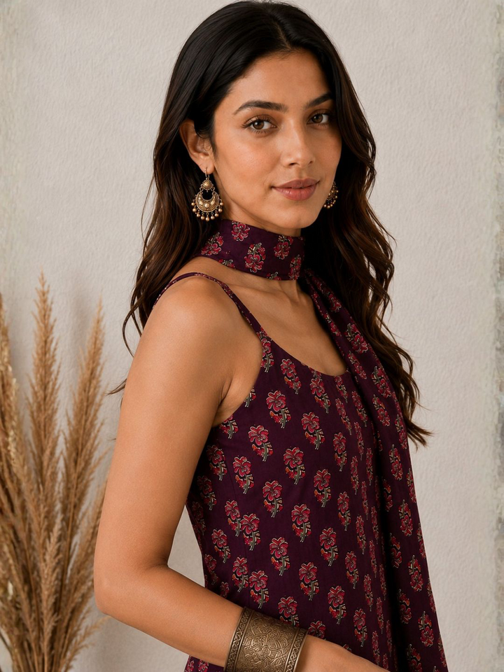 Ellie floral scarf set