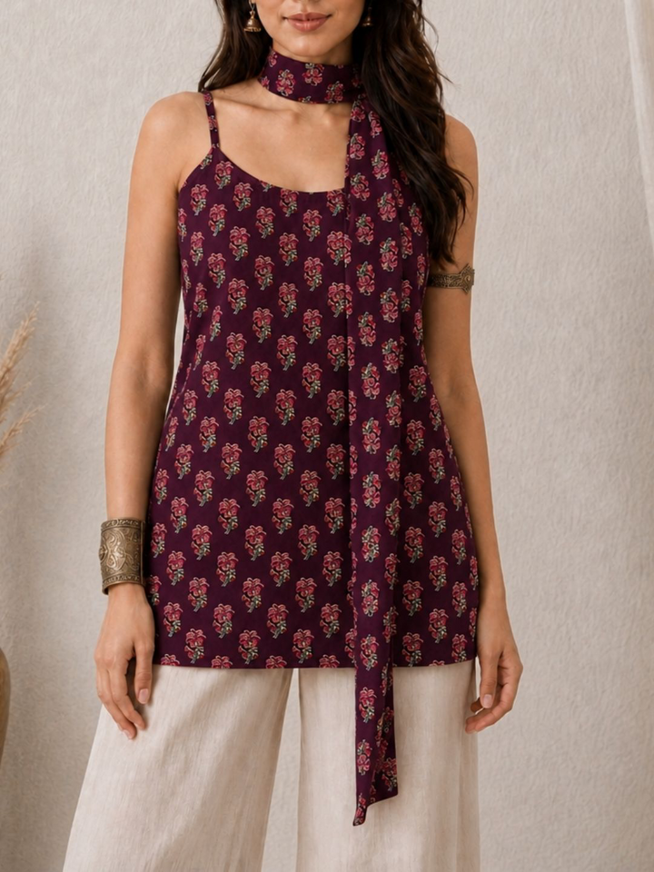 Ellie floral scarf set