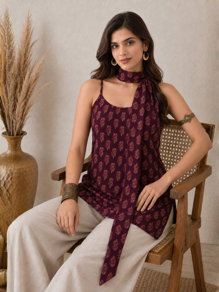 Ellie floral scarf set