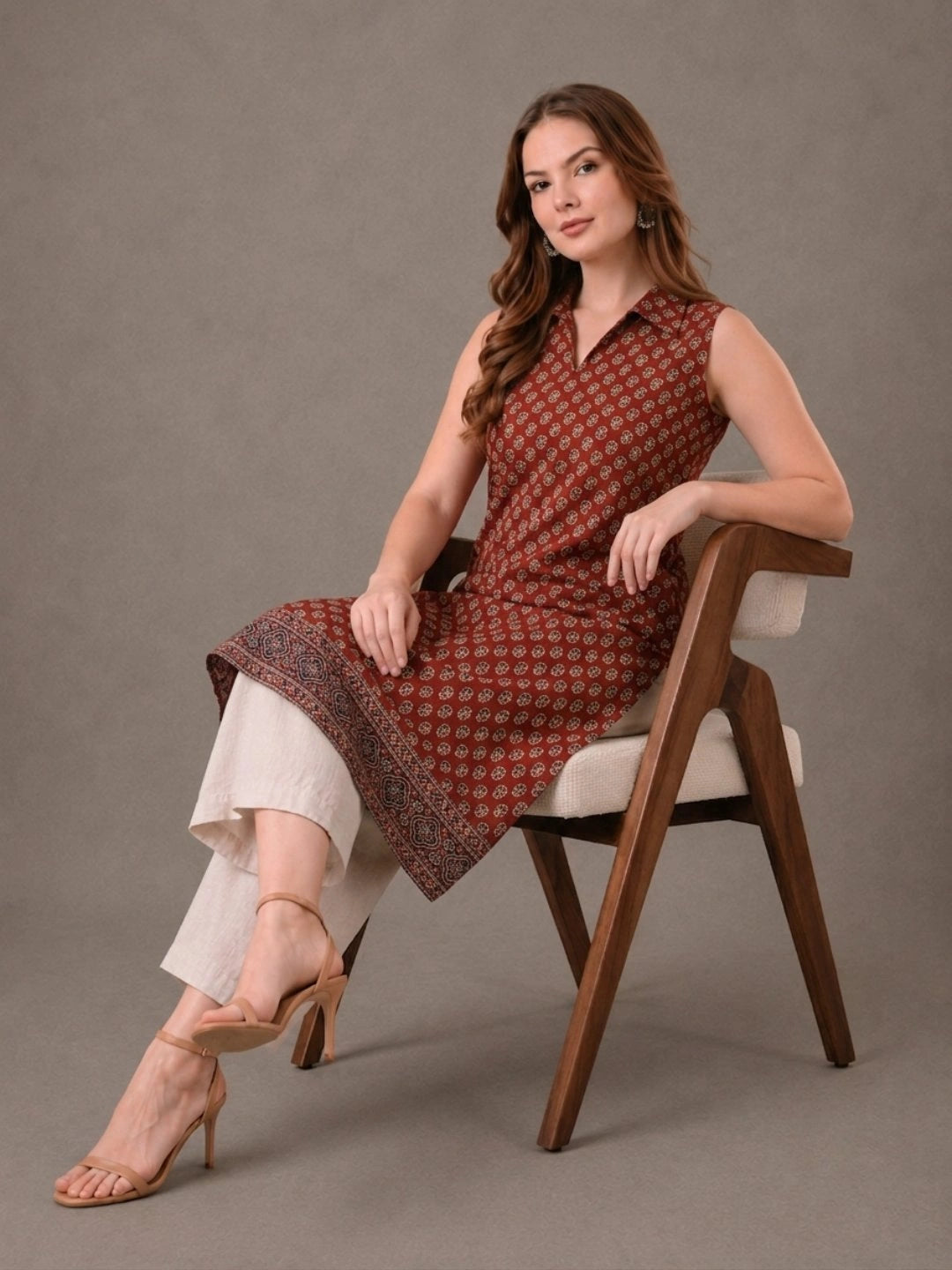 Mahira Red Kurta