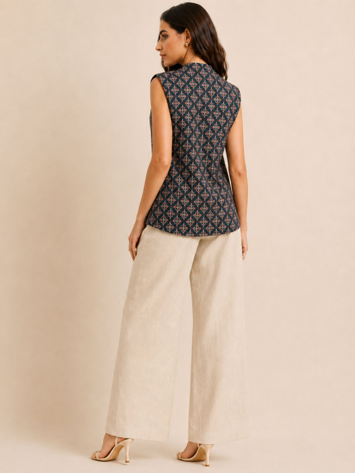 Saira  Neck-Tie Vest