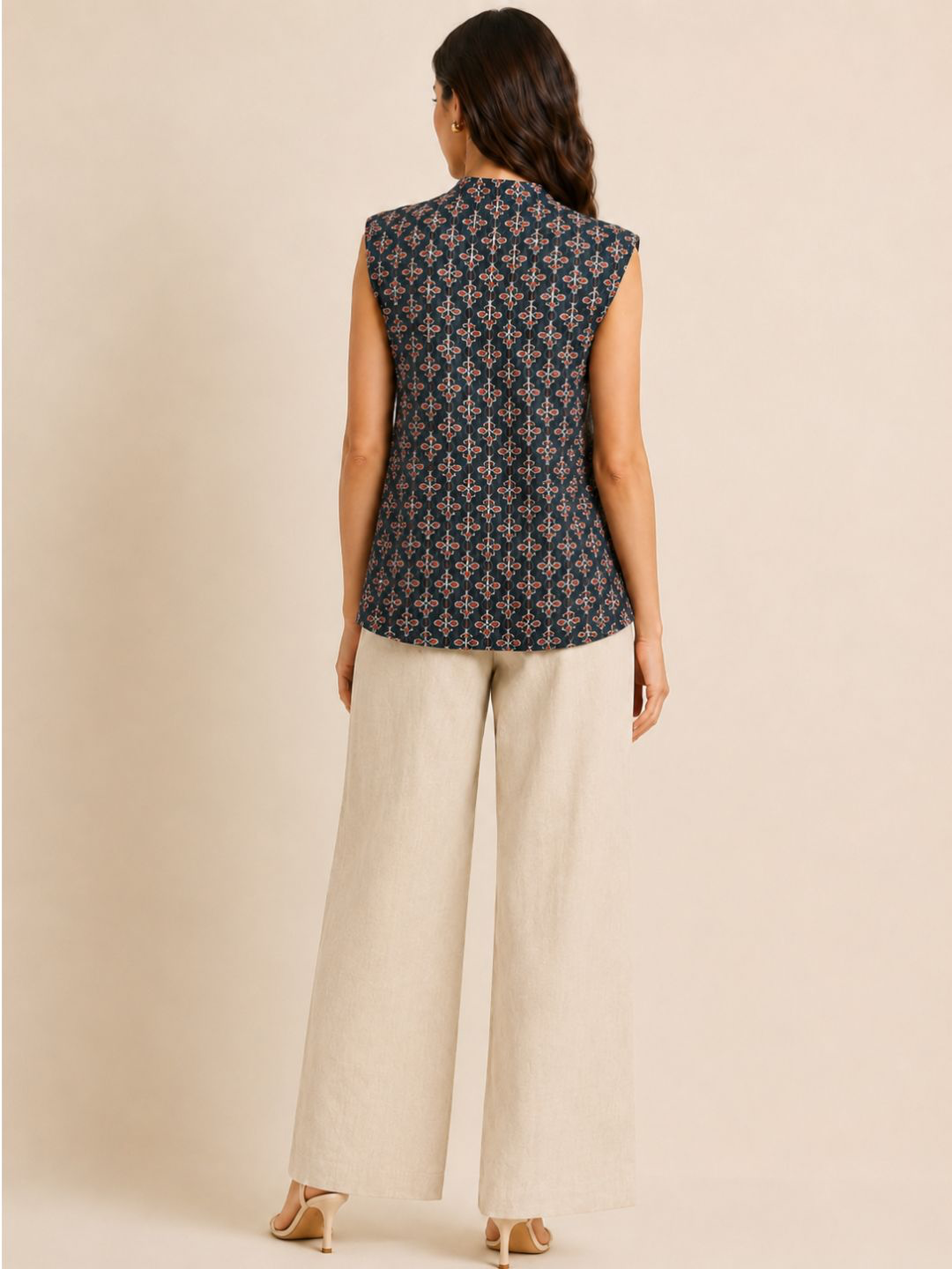 Saira  Neck-Tie Vest