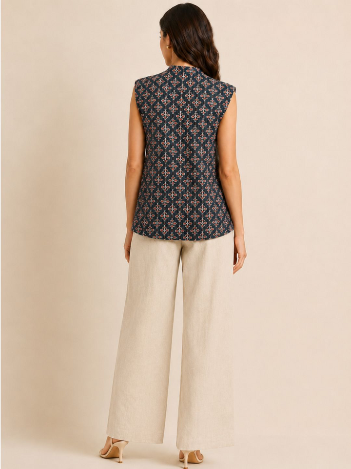 Saira  Neck-Tie Vest