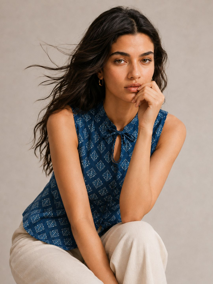 Kaya  Neck-Tie Vest