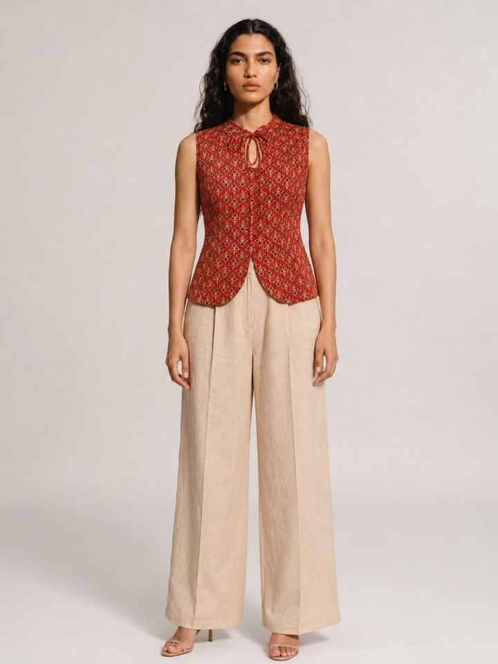 Veda  Neck-Tie Vest