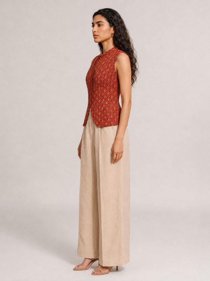 Veda  Neck-Tie Vest
