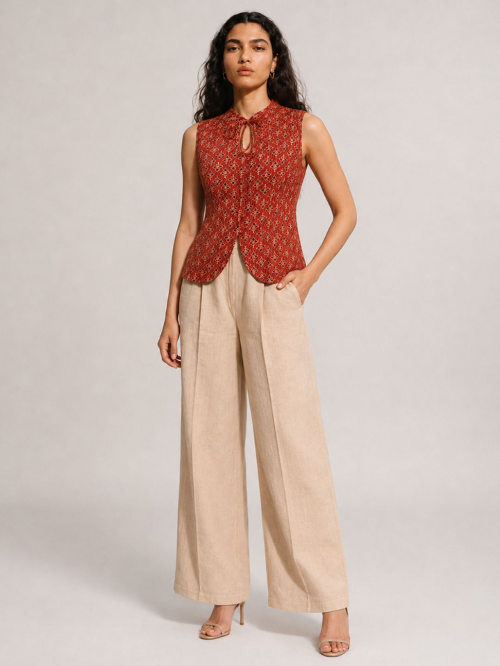 Veda  Neck-Tie Vest