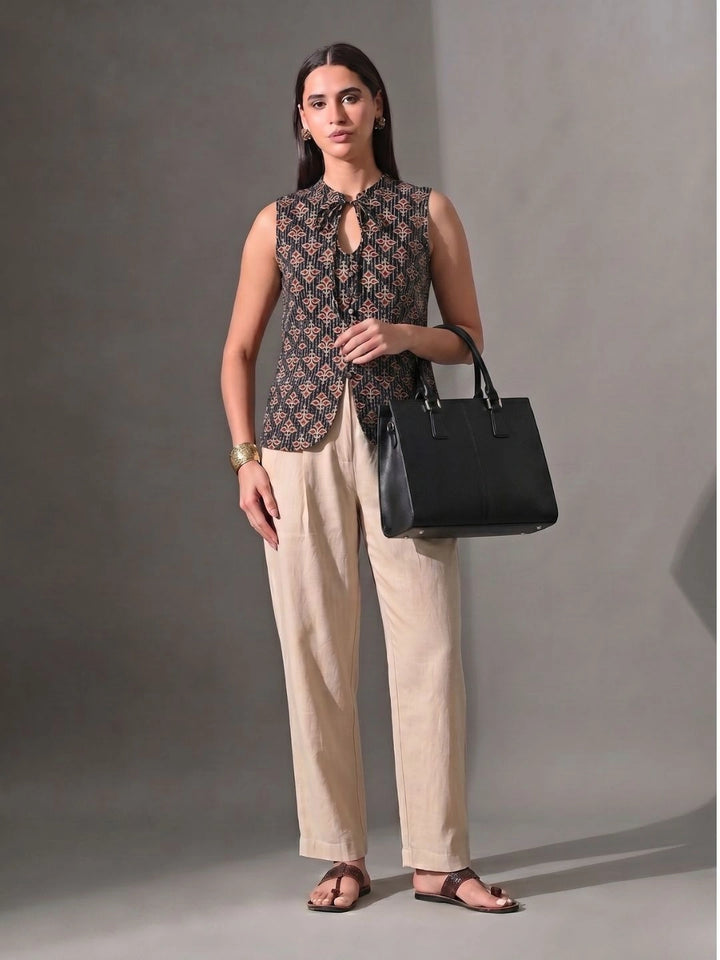 Saira  Neck-Tie Vest