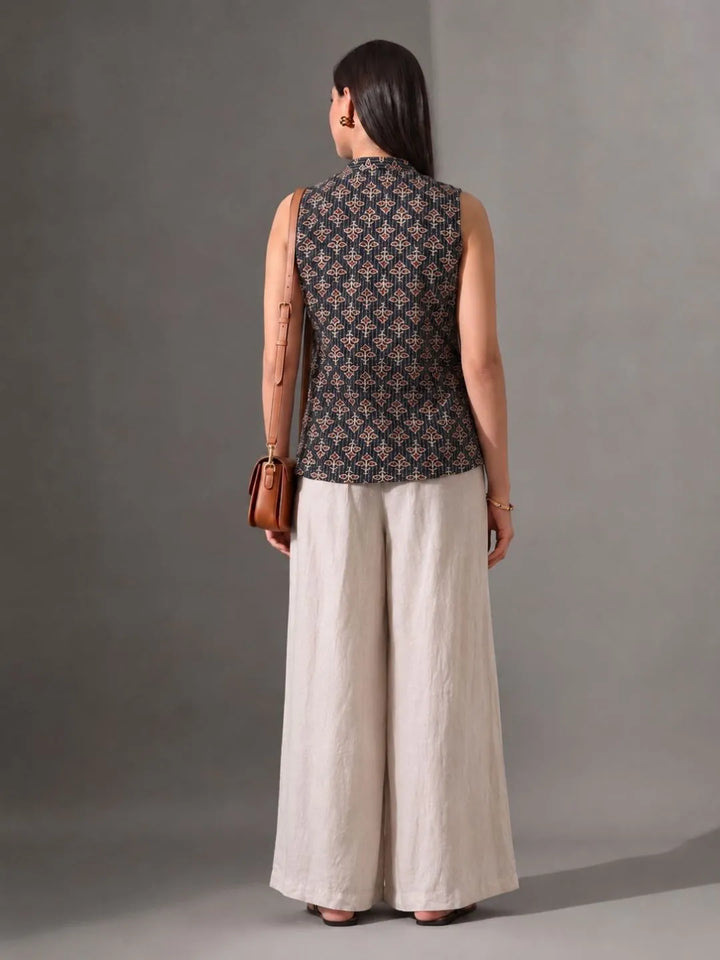 Saira  Neck-Tie Vest