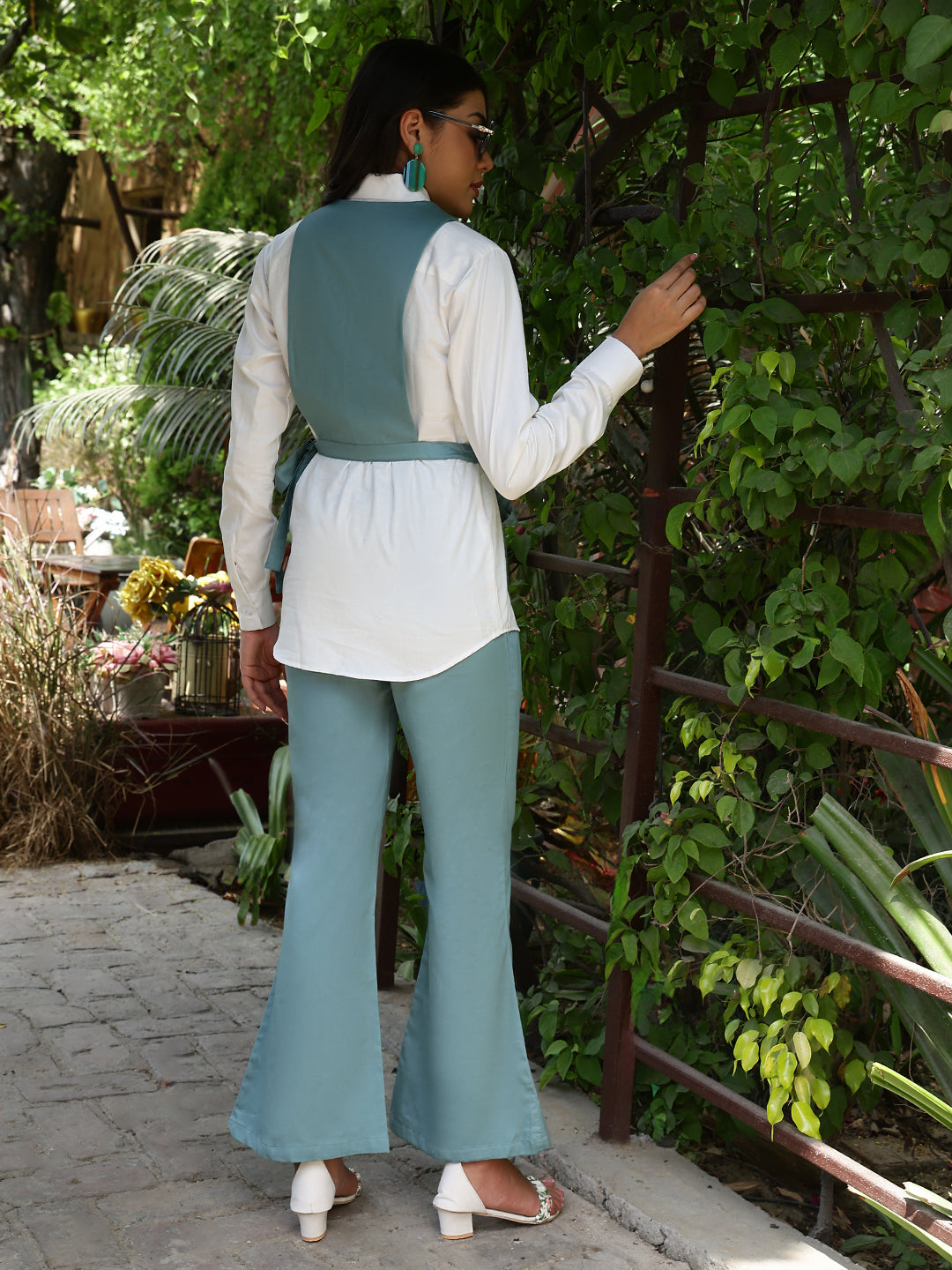 Garden Elegance Glaze cotton Co-Ords Set For Women