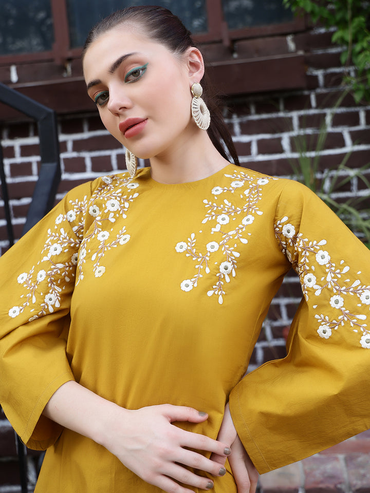 Mustard Color Co Ord Set for Women