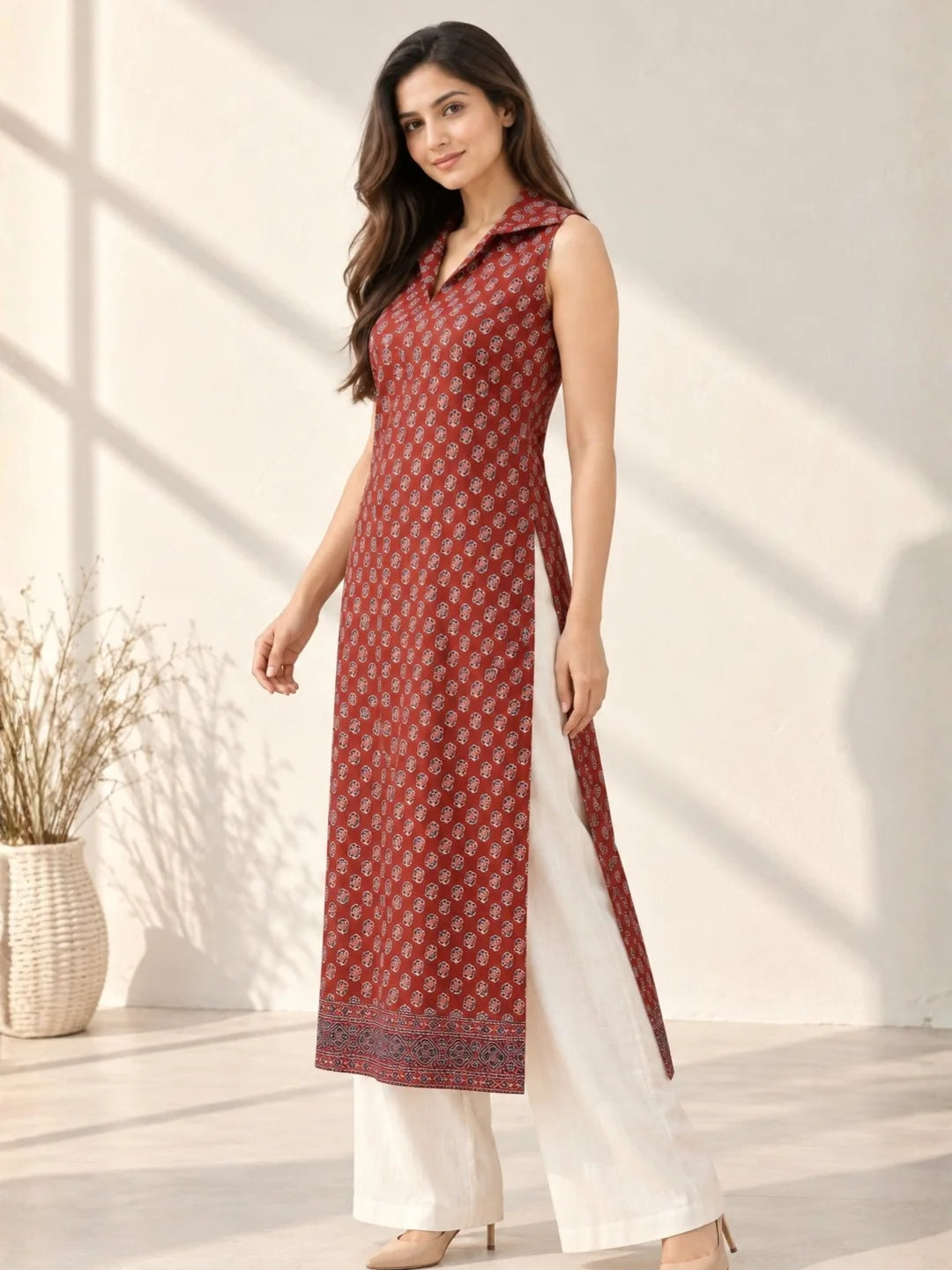 Mahira Red Kurta