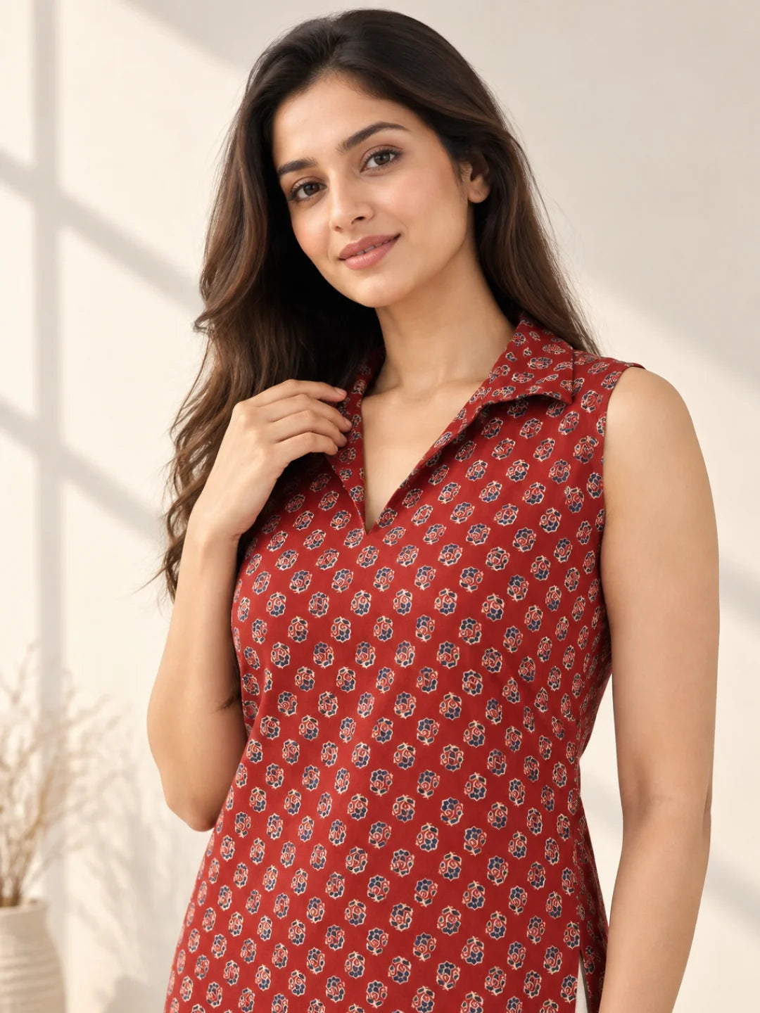 Mahira Red Kurta