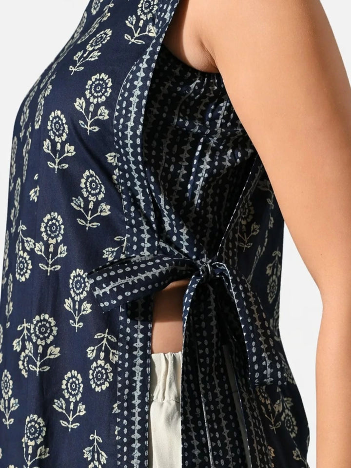 Neel Sash Tie Kurti