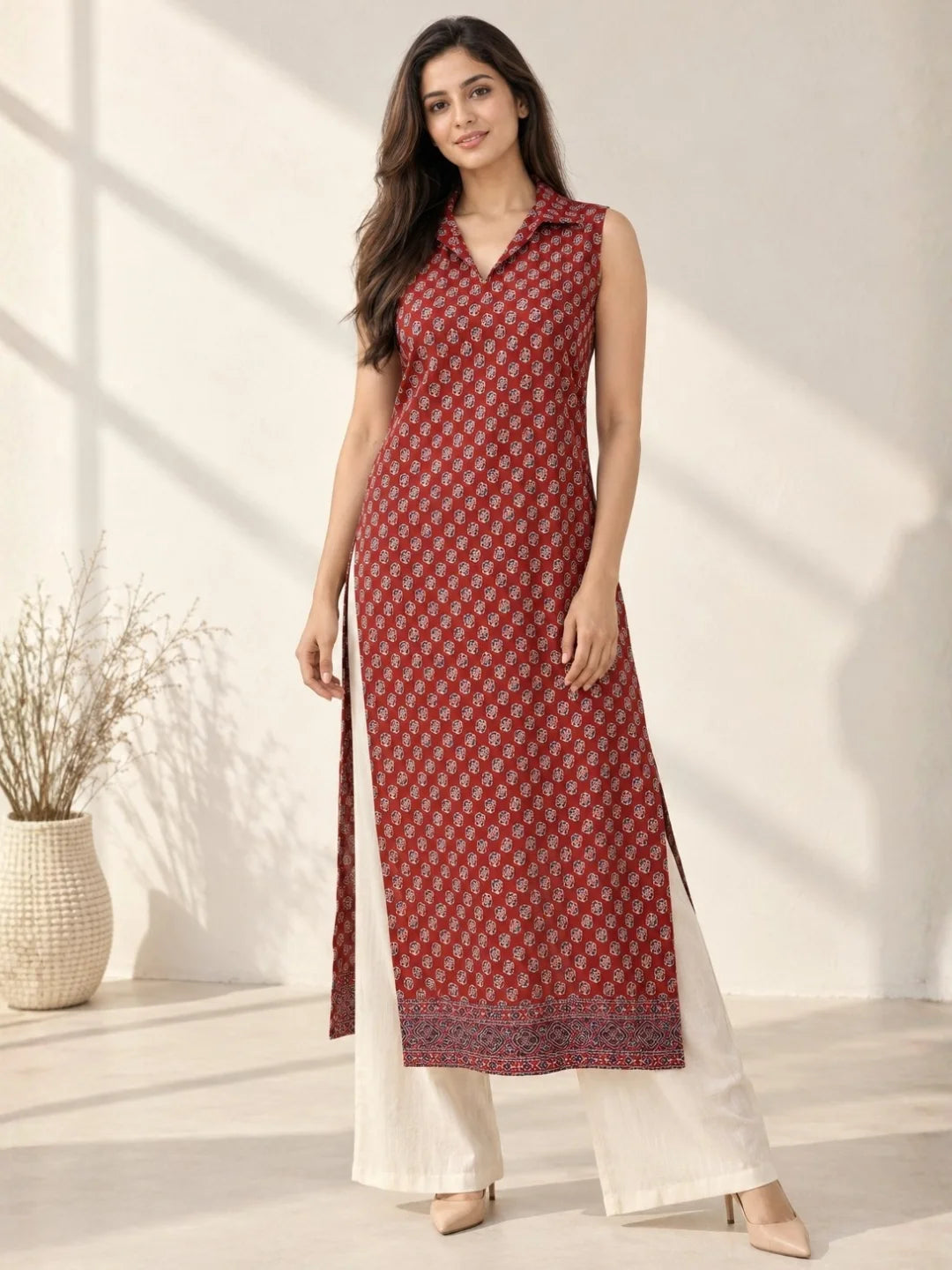 Mahira Red Kurta