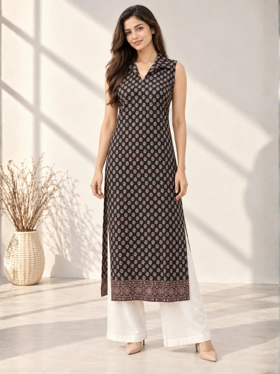 Avira Black Kurta