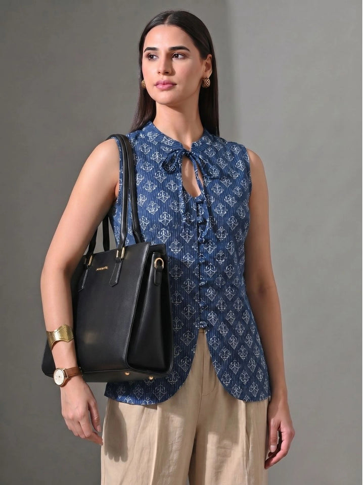 Kaya  Neck-Tie Vest