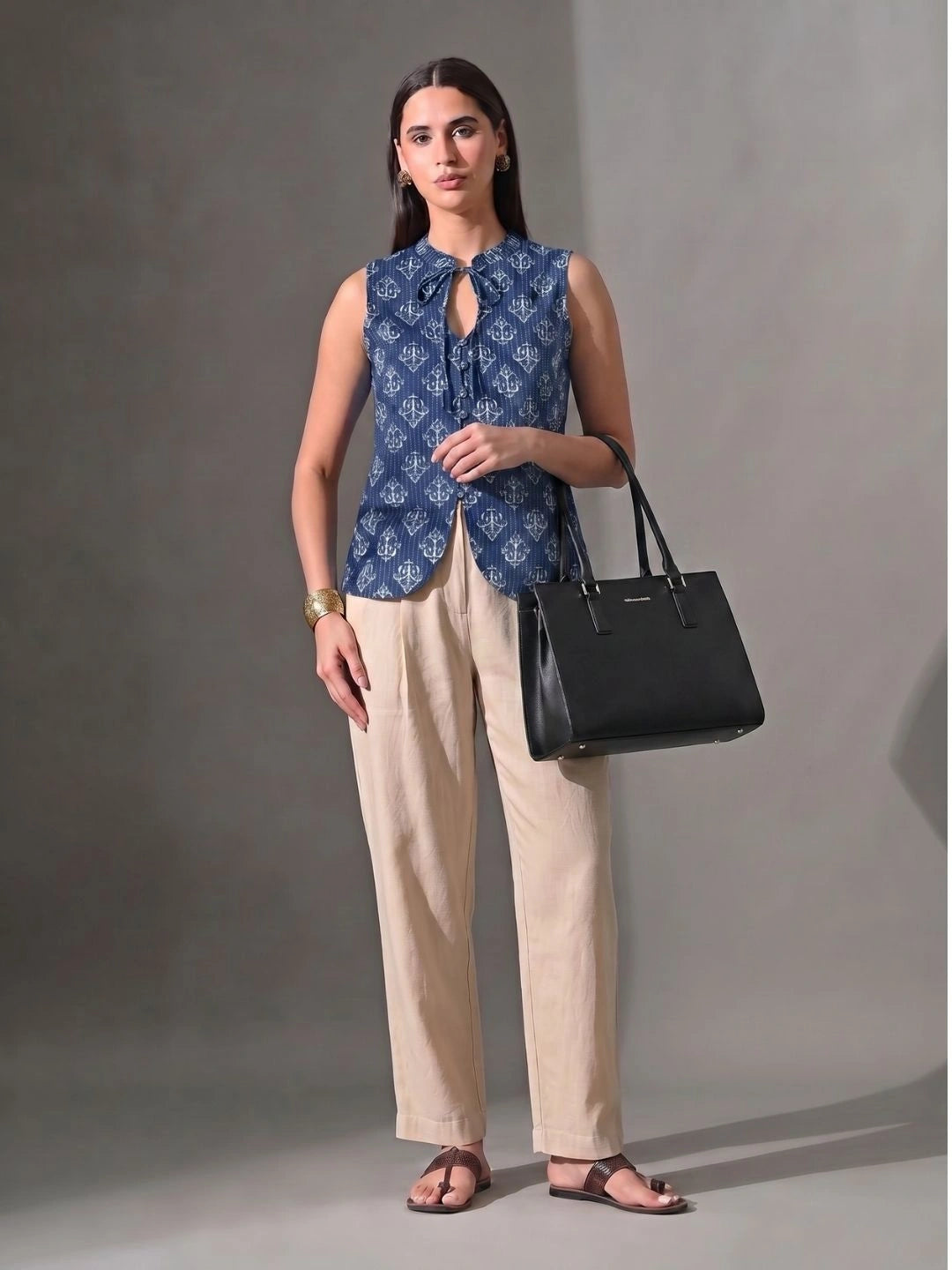 Kaya  Neck-Tie Vest