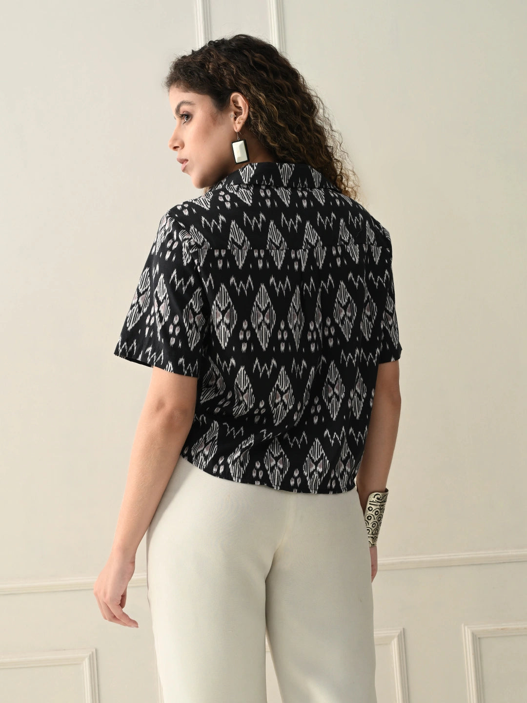 Black Ash Ikat Shirt