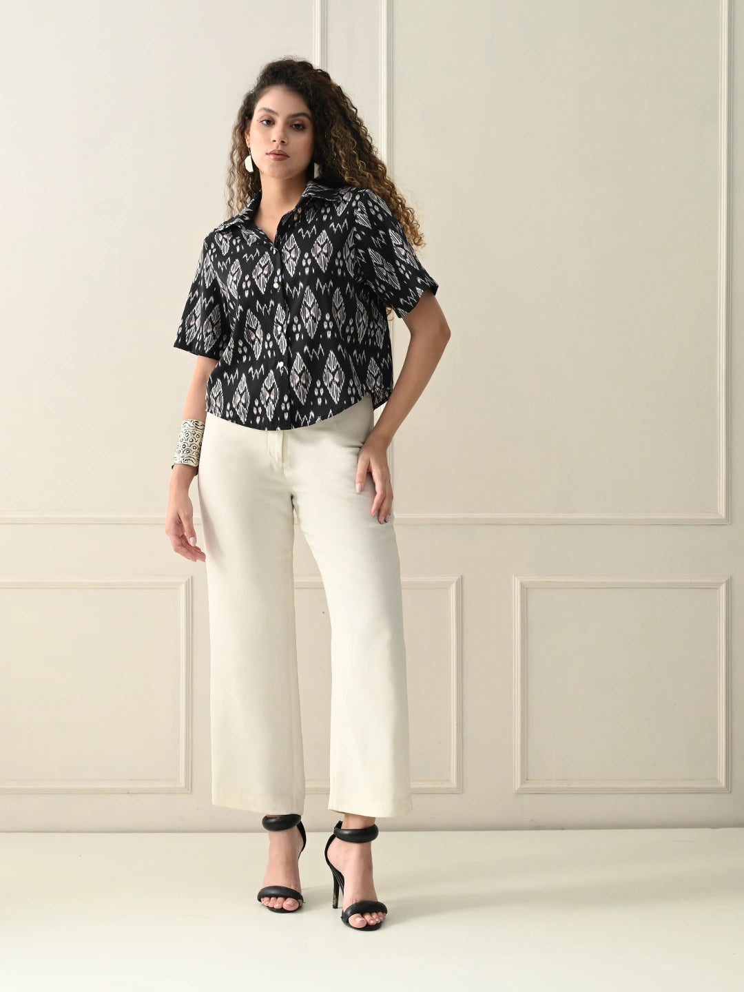 Black Ash Ikat Shirt