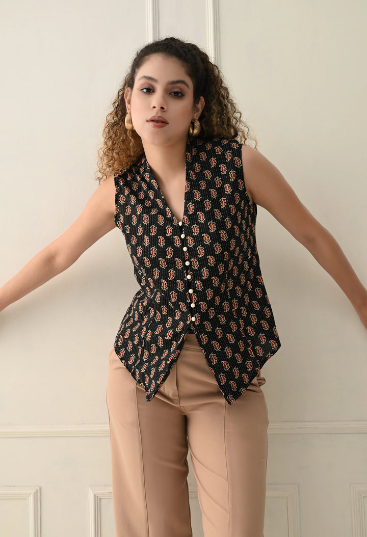 Paisley Bloom Vest