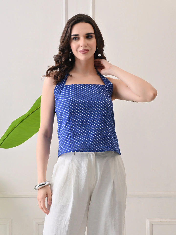 Indigo Sweep Top