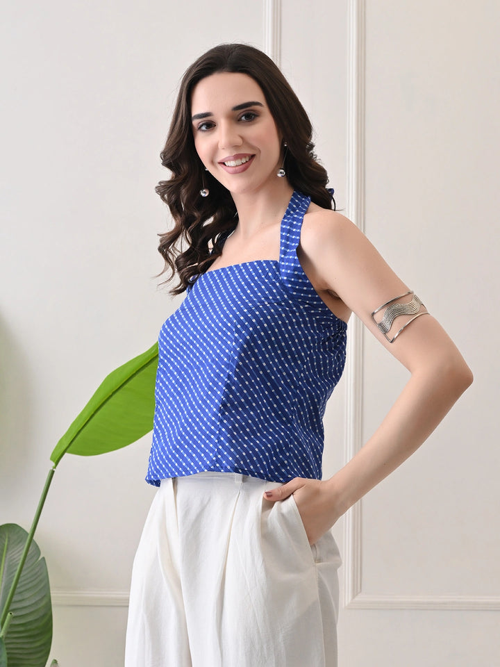 Indigo Sweep Top