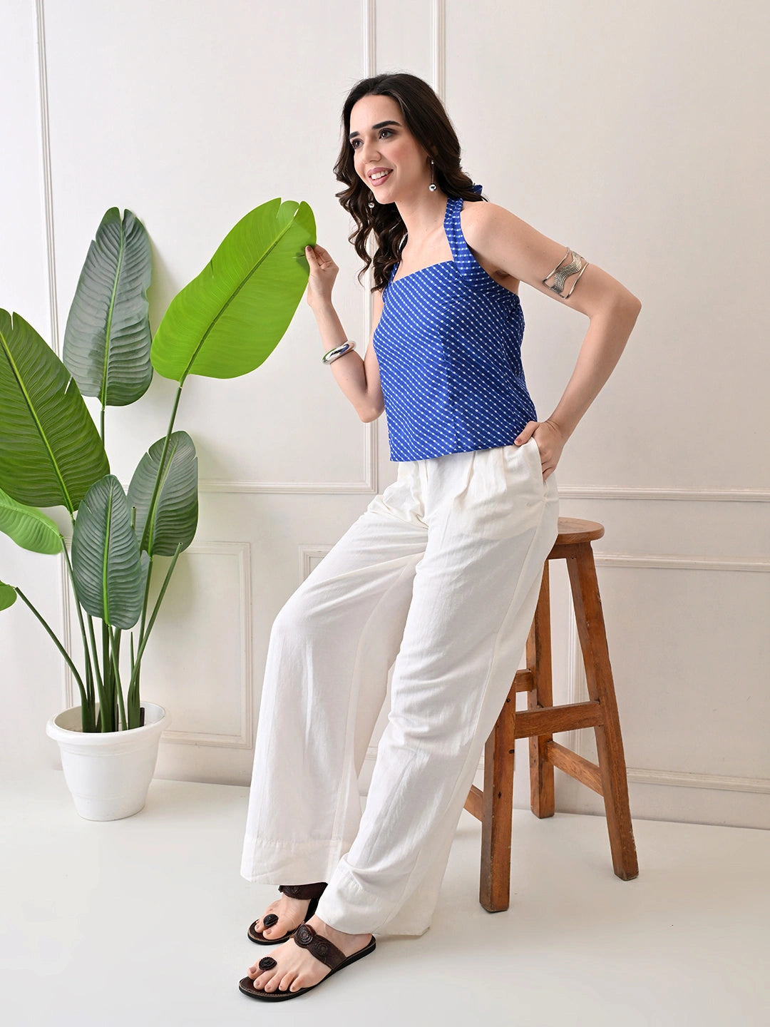 Indigo Sweep Top